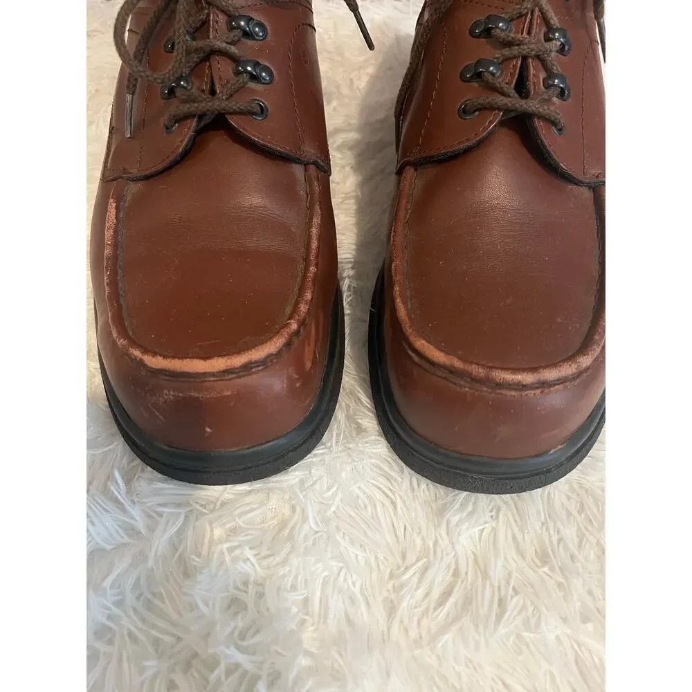 Red Wing Brown Leather Safety Toe Work Shoes Mens 14 Oxford Oil Slip Resistant